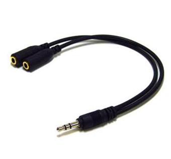 Adaptateur Câble 3,5 Mm Femelle Stéréo Vers Double 6,35 Mm Mono Mâle - Pour Division De Signal Audio